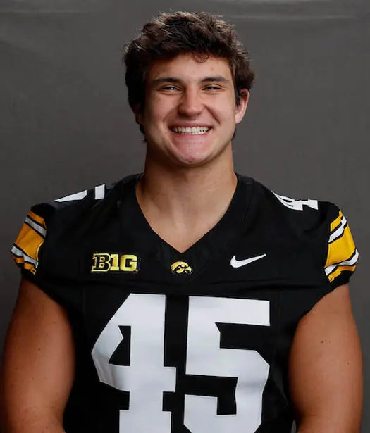Jack Janda, Football, University of Iowa